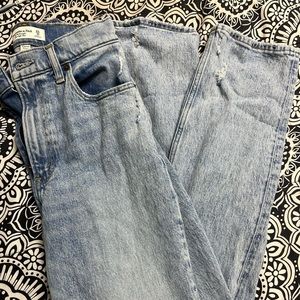 Abercrombie & fitch straight high rise jeans!